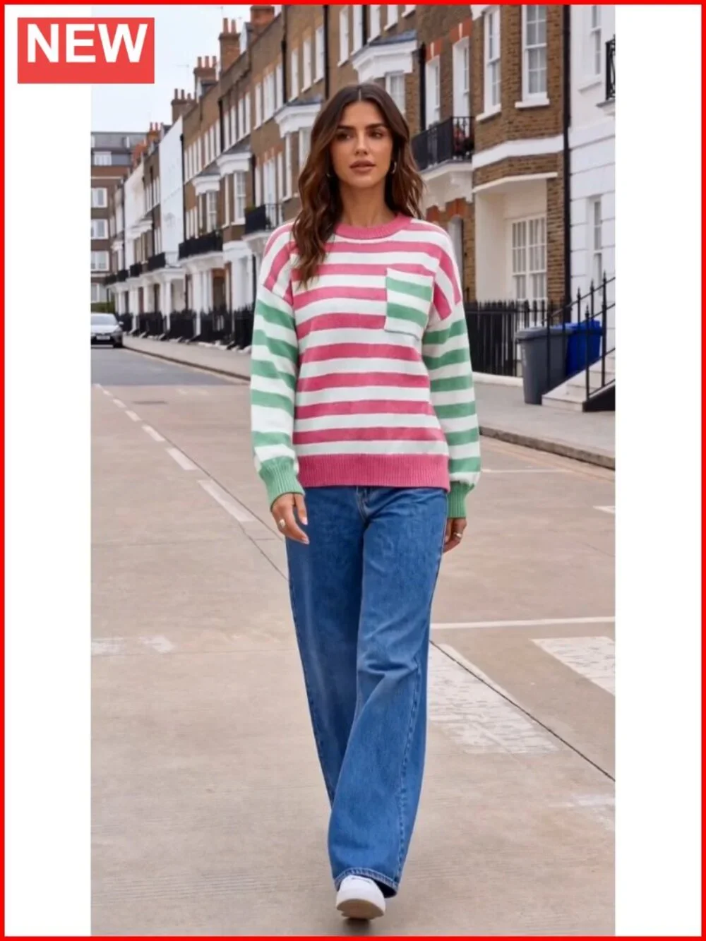 N/A oversized striped